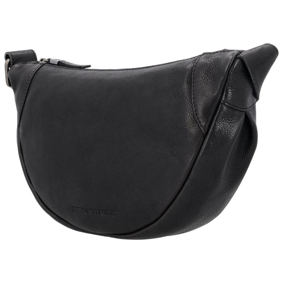Schwarze Leder Bodybag 29x18 cm – Elegante Gürteltasche - leder-accessoires.com