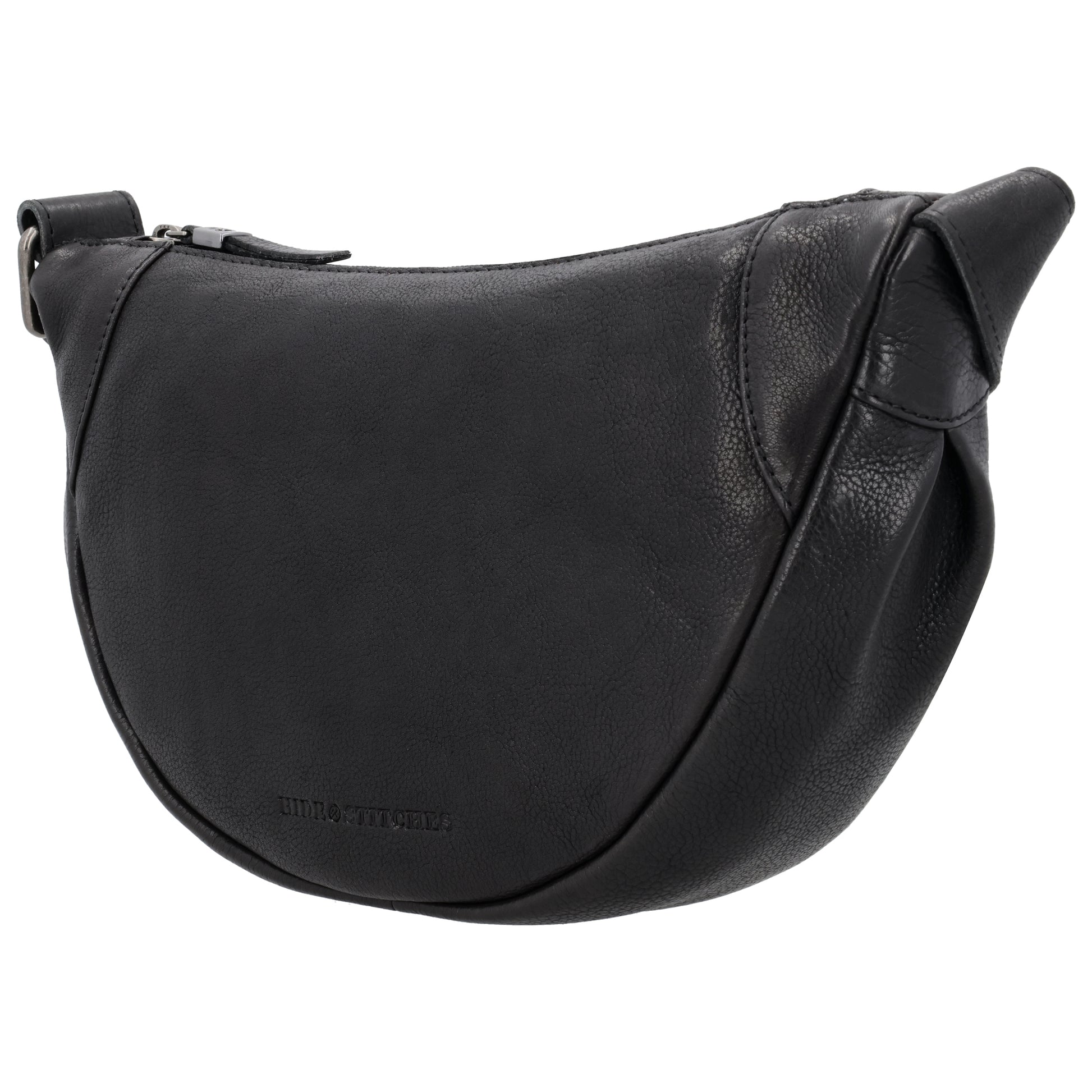 Schwarze Leder Bodybag 29x18 cm – Elegante Gürteltasche - leder-accessoires.com