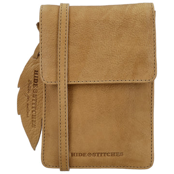Handytasche | Minibag 19x13cm in Sand mit Überschlag