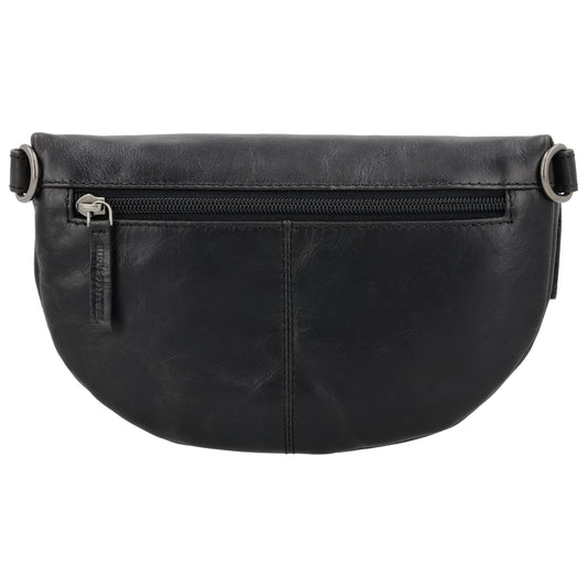 Bodybag 24x13cm in Schwarz mit Reißverschluss und Wechselriemen