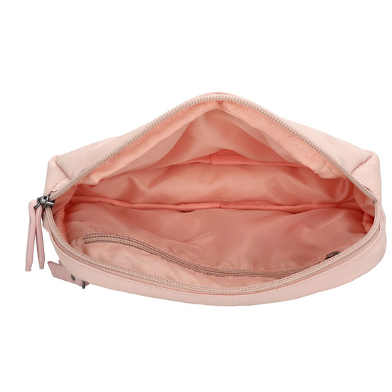 Bodybag|Gürteltasche 19,5 x 14cm in Rosa wattiert - leder-accessoires.com