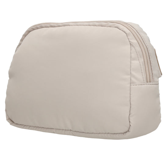 Bodybag|Gürteltasche 19,5 x 14cm in Creme wattiert - leder-accessoires.com