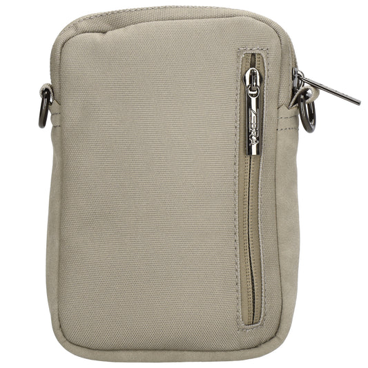 Handytasche 17x12cm in Hellgrau mit breitem Band