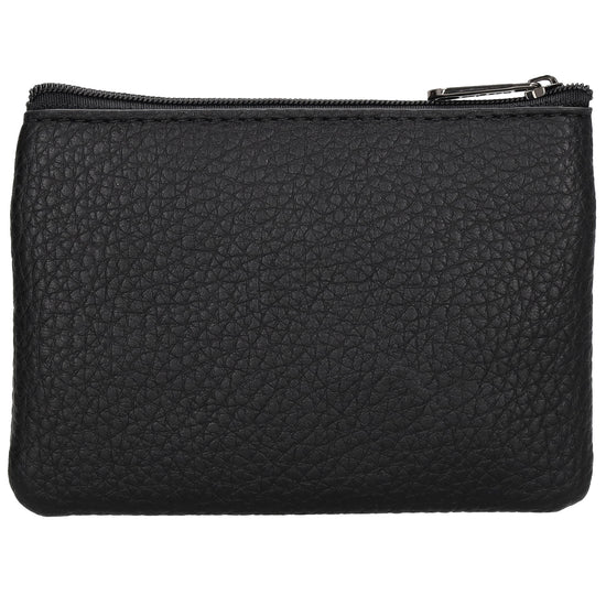 Schlüsseletui 12,5x9cm in Schwarz mit Reißverschluss - leder-accessoires.com