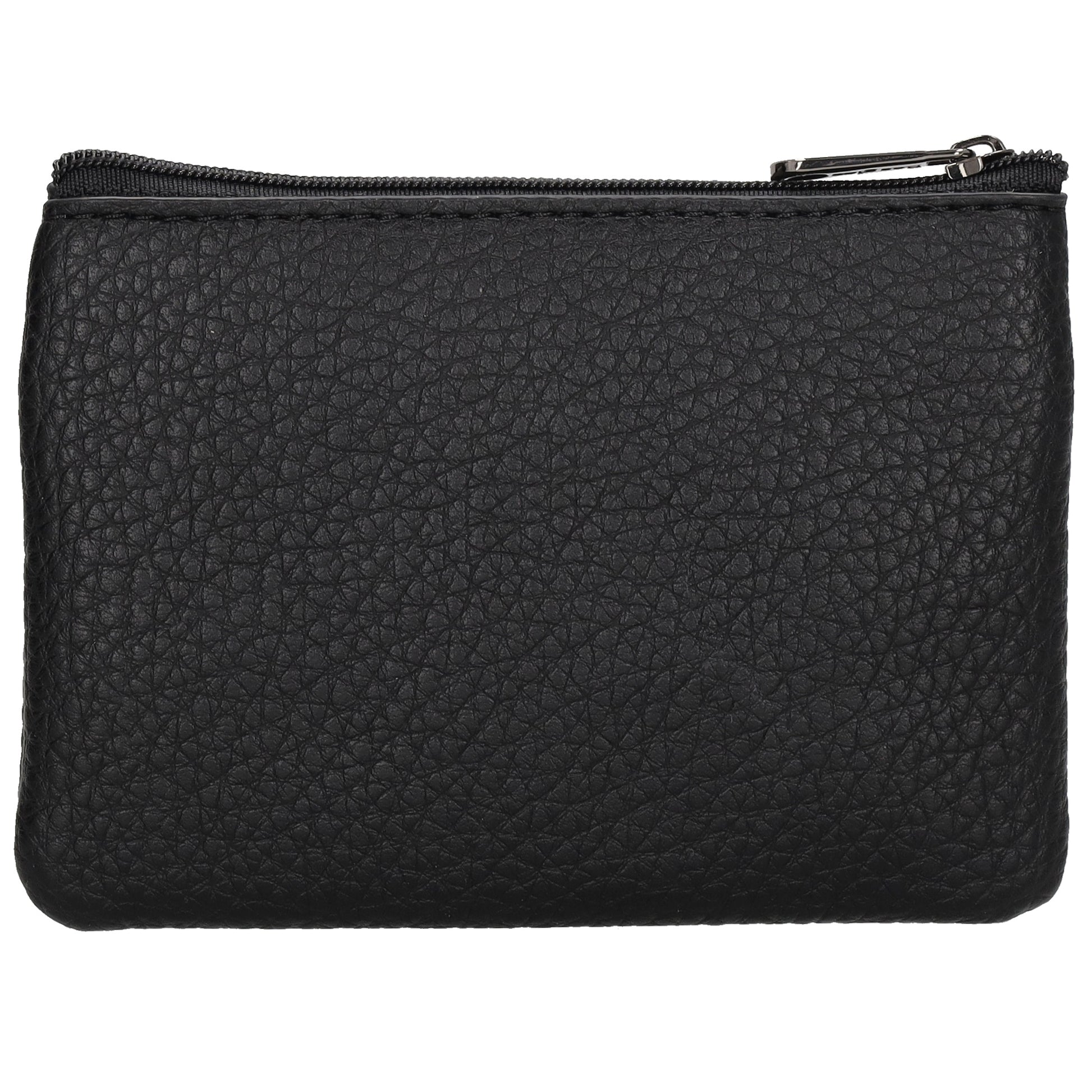 Schlüsseletui 12,5x9cm in Schwarz mit Reißverschluss - leder-accessoires.com