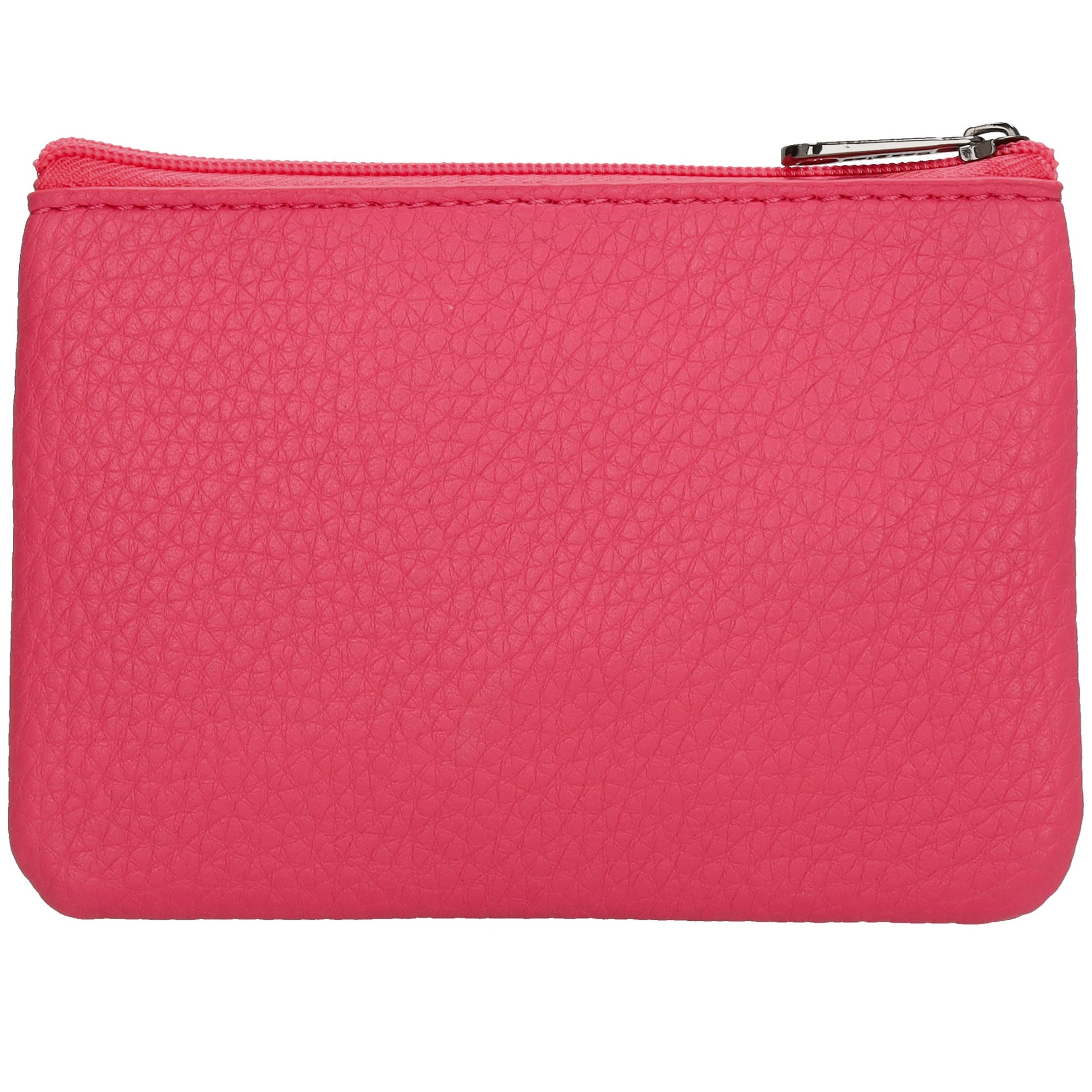 Schlüsseletui 12,5x9cm in Pink mit Reißverschluss - leder-accessoires.com