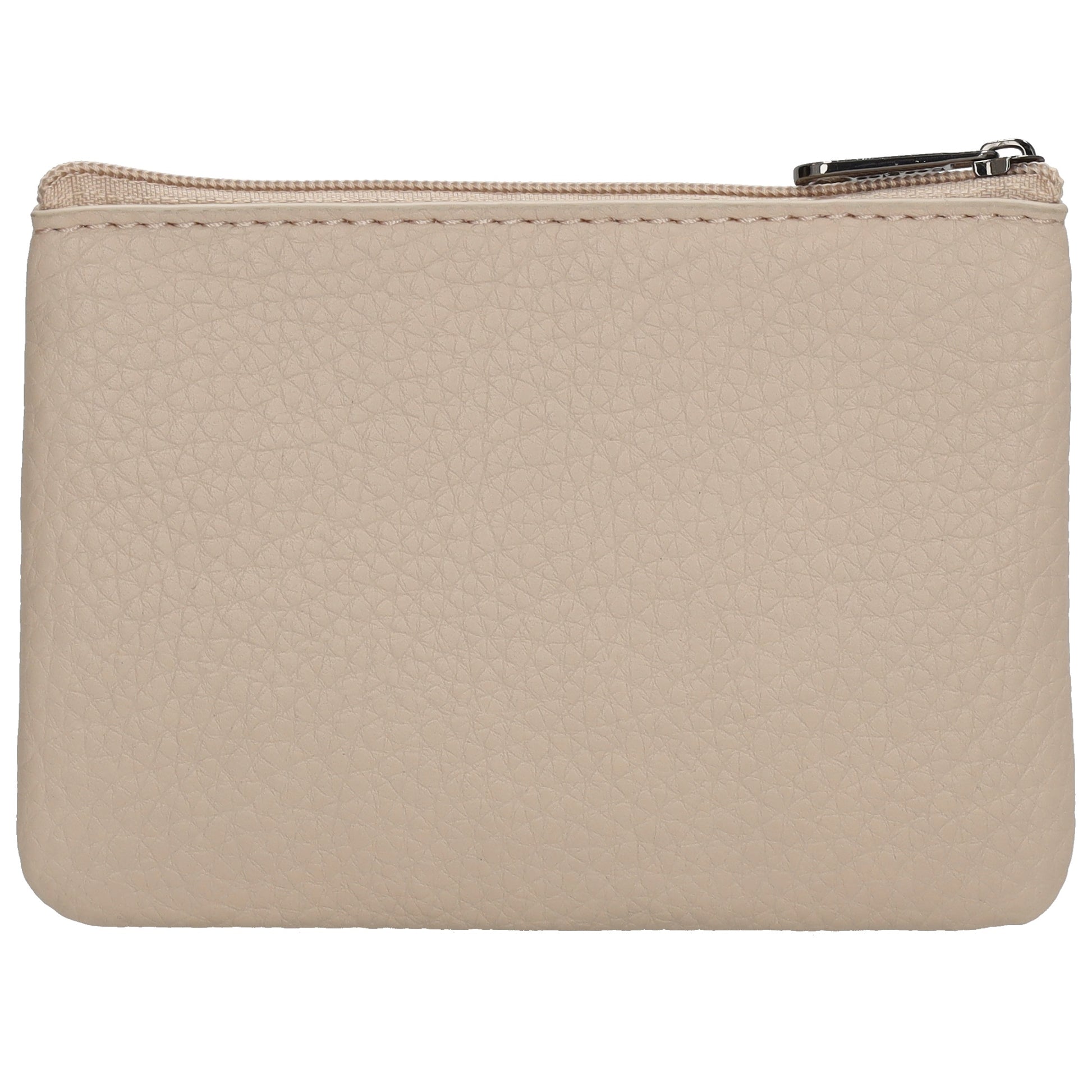 Schlüsseletui 12,5x9cm in Taupe mit Reißverschluss - leder-accessoires.com