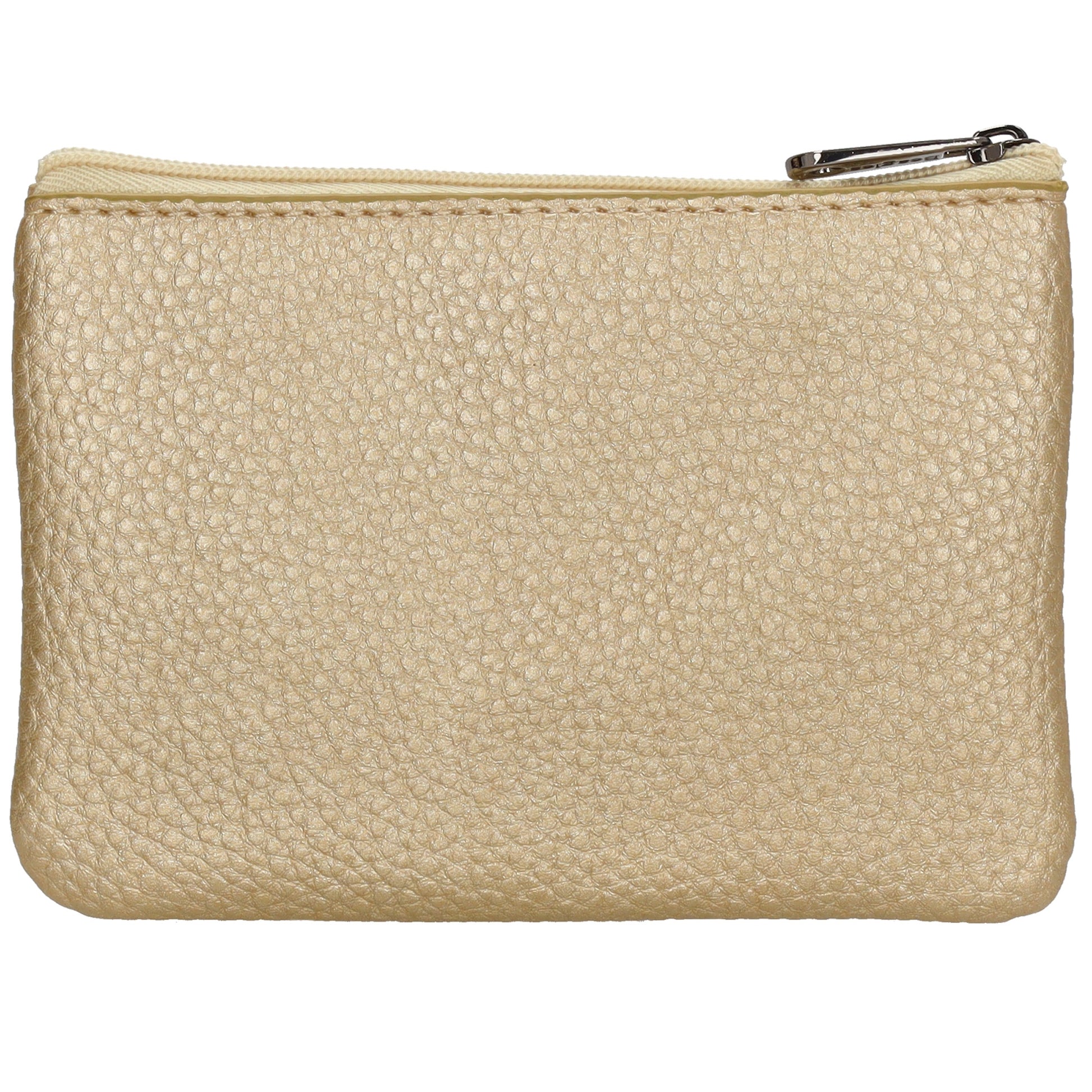 Schlüsseletui 12,5x9cm in Gold-Metallic mit Reißverschluss - leder-accessoires.com