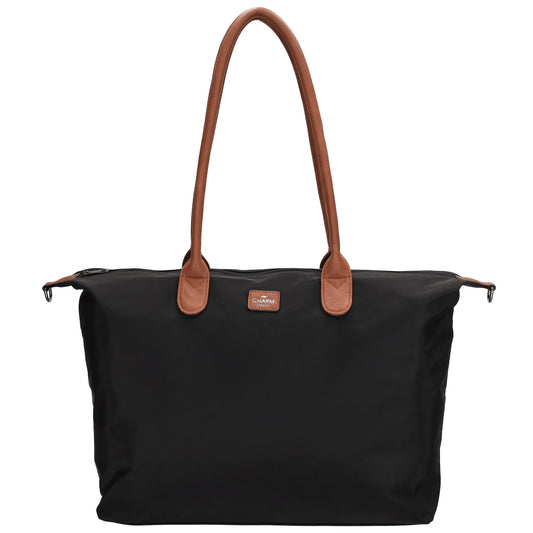 Shopper 51x33cm Schwarz aus Nylon|Polyester