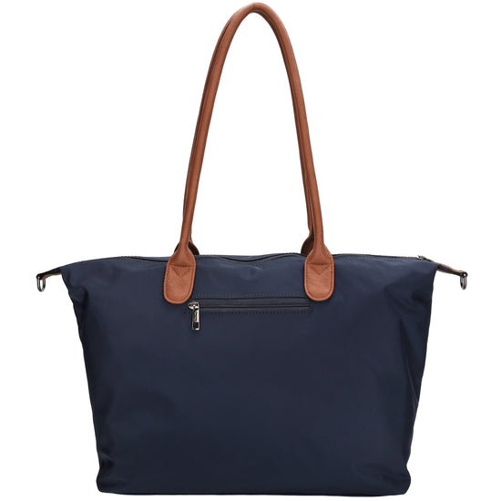 Shopper 51x33cm Blau|Marine aus Nylon|Polyester - leder-accessoires.com