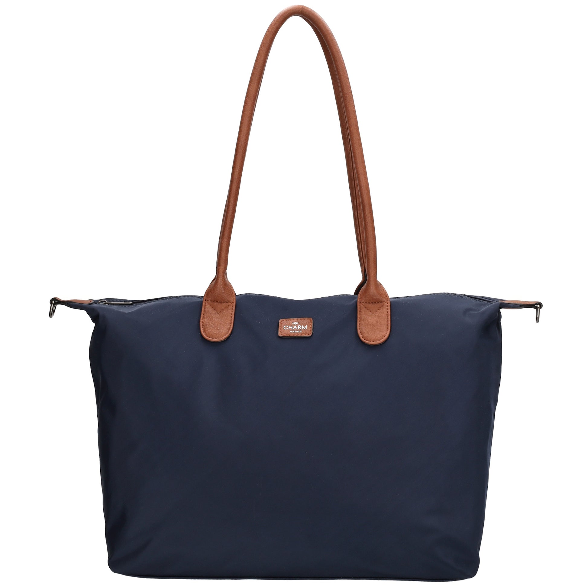 Shopper 51x33cm Blau|Marine aus Nylon|Polyester - leder-accessoires.com