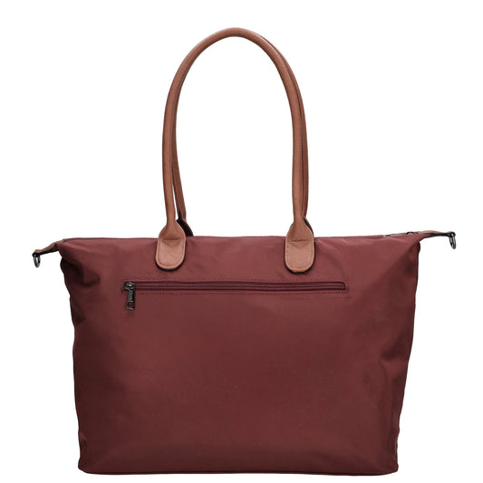 Shopper 51x33cm Weinrot aus Nylon|Polyester