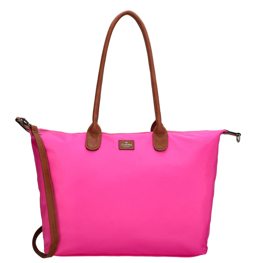 Shopper 51x33cm Pink|Fuchsia aus Nylon|Polyester