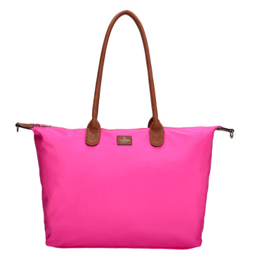 Shopper 51x33cm Pink|Fuchsia aus Nylon|Polyester