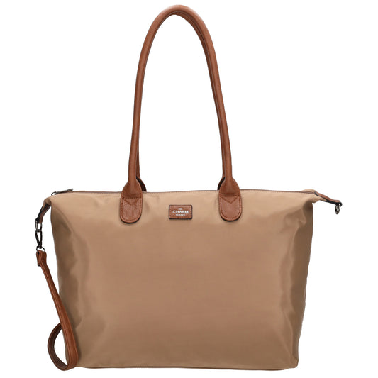 Shopper 51x33cm Taupe aus Nylon|Polyester