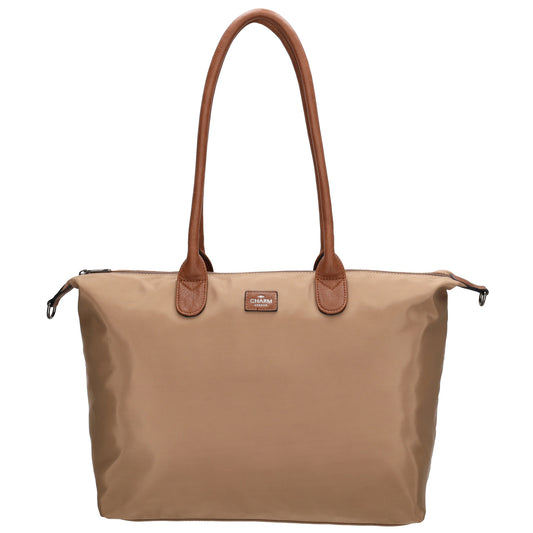 Shopper 51x33cm Taupe aus Nylon|Polyester