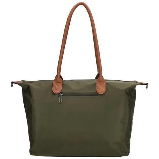Shopper 51x33cm Oliv aus Nylon|Polyester - leder-accessoires.com