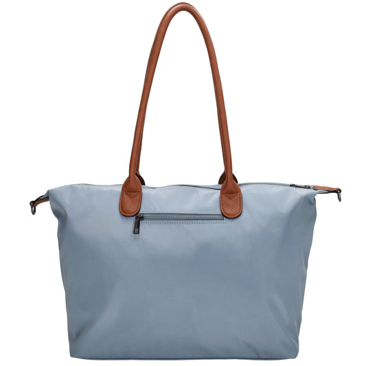 Shopper 51x33cm Hellblau aus Nylon|Polyester