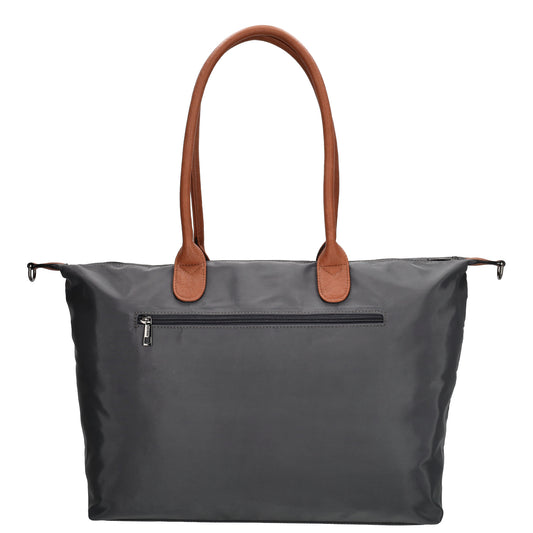 Shopper 51x33cm Dunkelgrau aus Nylon|Polyester