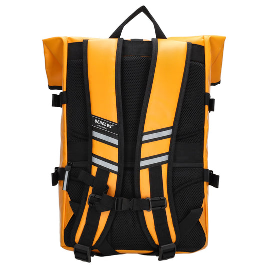 Rolltoprucksack 38x58cm in Gelb mit Klickverschluss