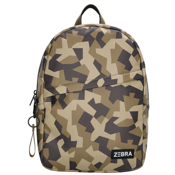 Kinderrucksack 25x35cm mit Camouflage-Muster in Braun| Schwarz