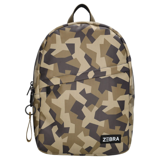 Kinderrucksack 25x35cm mit Camouflage-Muster in Braun| Schwarz