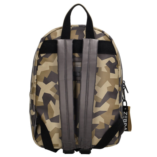 Kinderrucksack 25x35cm mit Camouflage-Muster in Braun| Schwarz