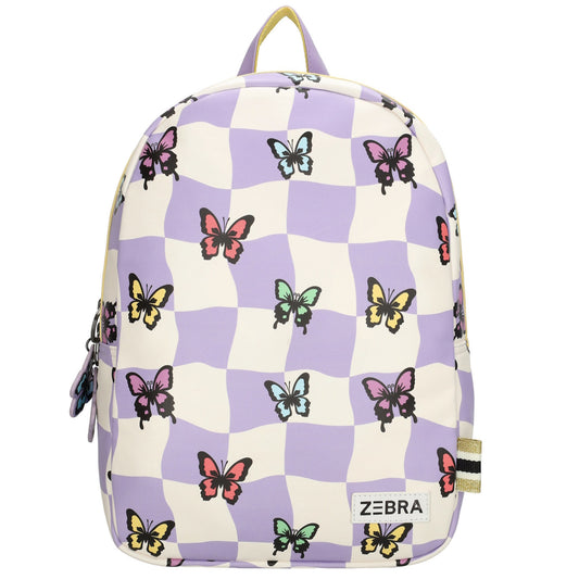 Kinderrucksack 25,5x36cm Schmetterlinge in Lila