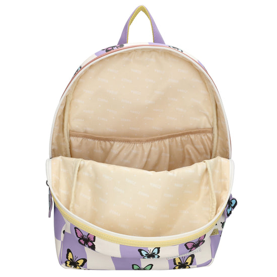 Kinderrucksack 25,5x36cm Schmetterlinge in Lila - leder-accessoires.com