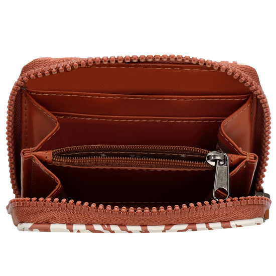 Kinderbörse 11x9cm in Zebra-Look mit Reißverschluss - leder-accessoires.com