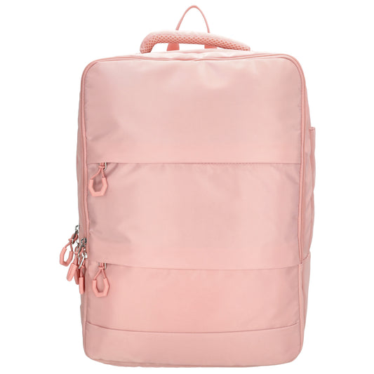 Businessrucksack 42 x 30cm in Altrosa mit Reißverschluss und Aufsteckfunktion Trolley