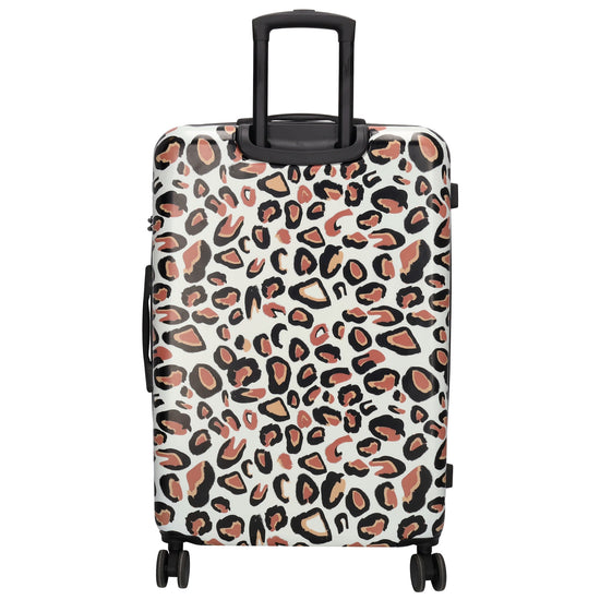 Reisetrolley|Hartschalenkoffer 76cm im Leoparden-Look mit 4-Rad - leder-accessoires.com