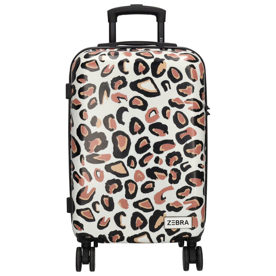 Reisetrolley|Hartschalenkoffer 57cm im Leoparden-Look mit 4-Rad - leder-accessoires.com