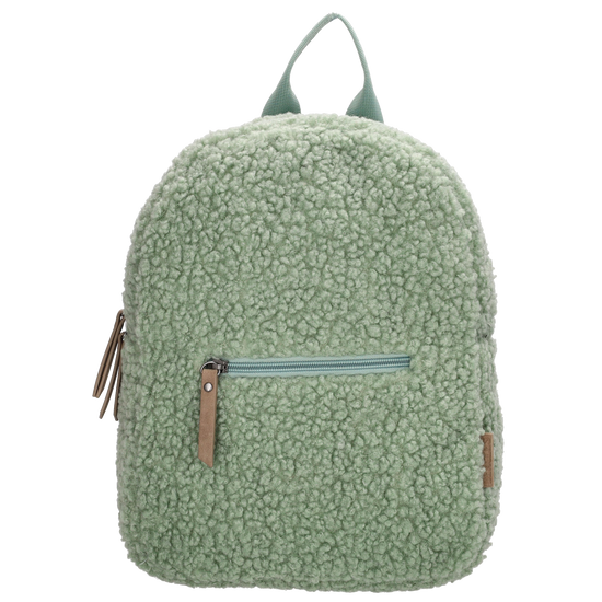 Teddyrucksack 25x32cm in Mint mit Reißverschluss - leder-accessoires.com