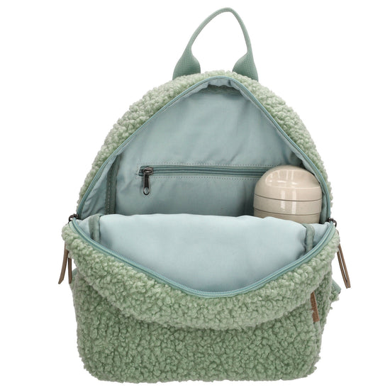 Teddyrucksack 25x32cm in Mint mit Reißverschluss - leder-accessoires.com