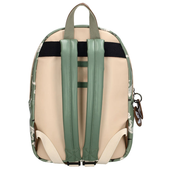 Kinderrucksack 25x35cm mit Dino-Muster in Grün - leder-accessoires.com