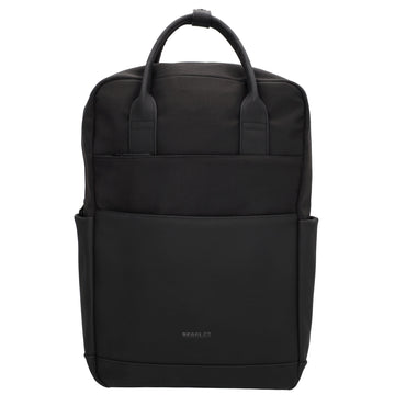 Business-|Schulrucksack 21 x 37cm in Schwarz mit Aufsteckfunktion Trolley