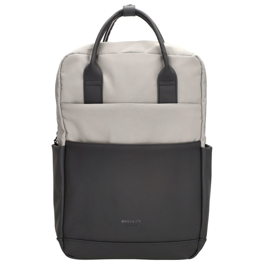 Business-|Schulrucksack 21 x 37cm in Grau mit Aufsteckfunktion Trolley
