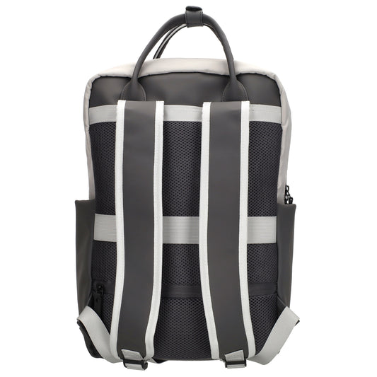 Business-|Schulrucksack 21 x 37cm in Grau mit Aufsteckfunktion Trolley