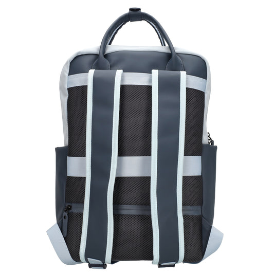 Business-|Schulrucksack 21 x 37cm in Blau mit Aufsteckfunktion Trolley