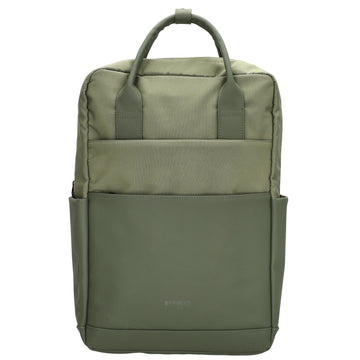 Business-|Schulrucksack 21 x 37cm in Olivgrün mit Aufsteckfunktion Trolley