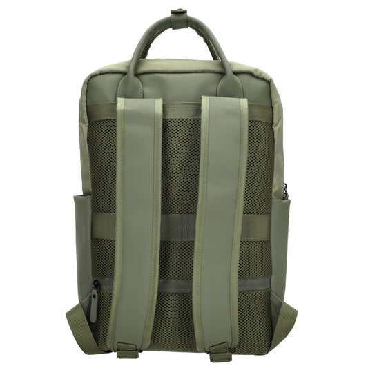 Business-|Schulrucksack 21 x 37cm in Olivgrün mit Aufsteckfunktion Trolley