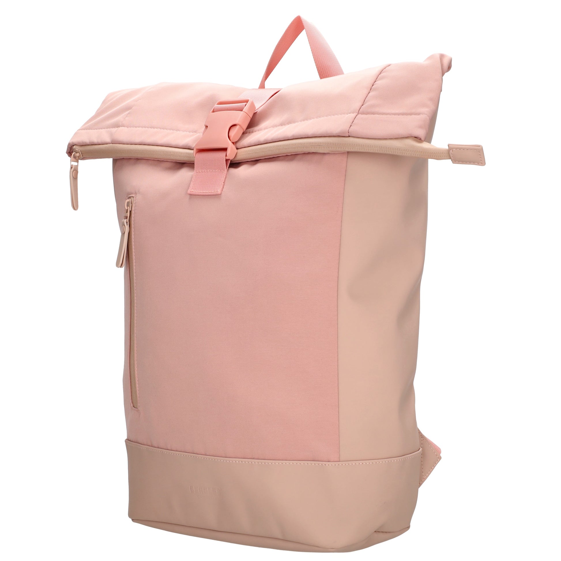 Rolltop-Rucksack 46x38cm in Rosa mit Reißverschluss und Reißverschlussfach - leder-accessoires.com