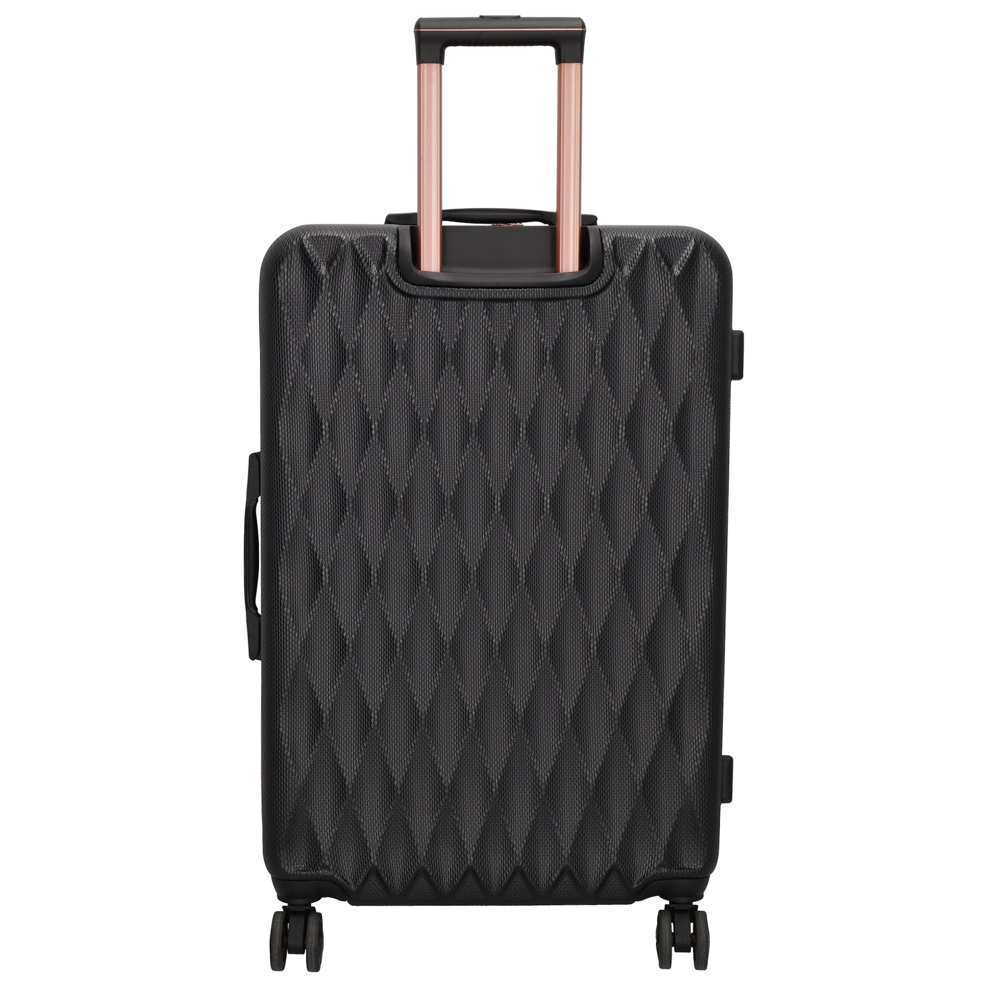 Hartschalen Kofferset in Schwarz 3-teilig aus ABS mit TSA-Schloss - leder-accessoires.com