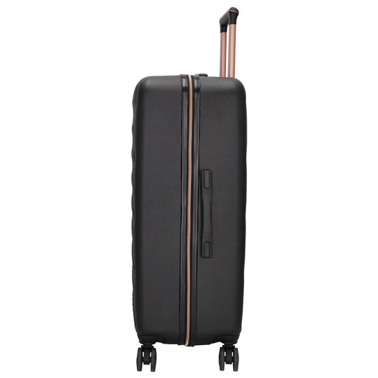 Hartschalen Kofferset in Schwarz 3-teilig aus ABS mit TSA-Schloss - leder-accessoires.com