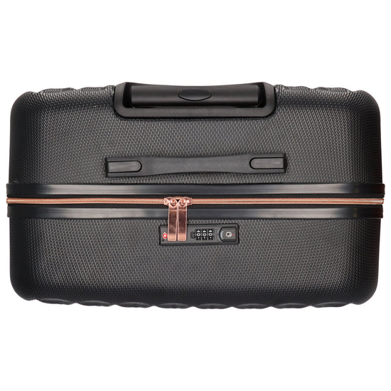 Hartschalen Kofferset in Schwarz 3-teilig aus ABS mit TSA-Schloss - leder-accessoires.com