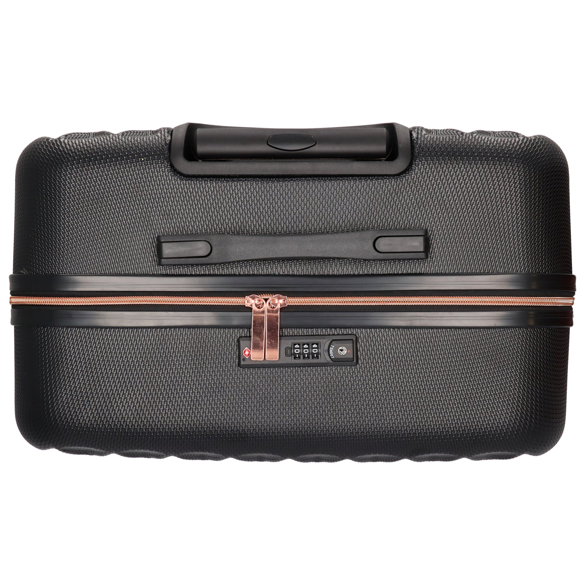 Hartschalen Kofferset in Schwarz 3-teilig aus ABS mit TSA-Schloss - leder-accessoires.com