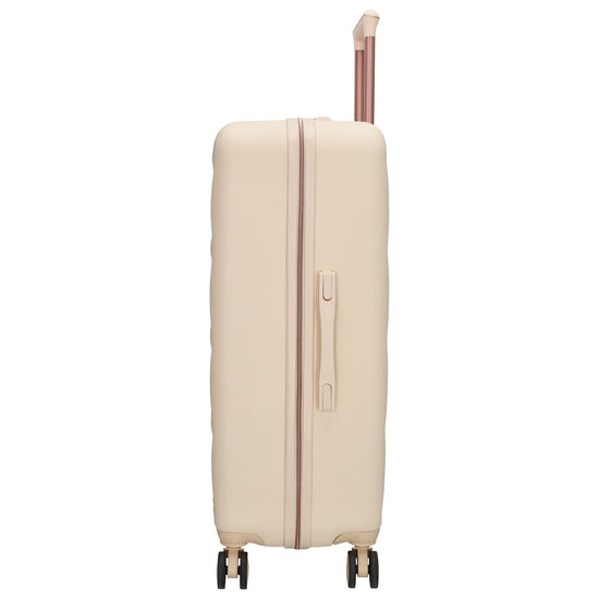 Hartschalen Kofferset in Beige 3-teilig aus ABS mit TSA-Schloss - leder-accessoires.com