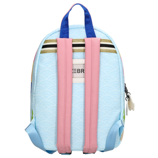 Kinderrucksack 25x35cm mit Meermotiv-Muster in Blau - leder-accessoires.com