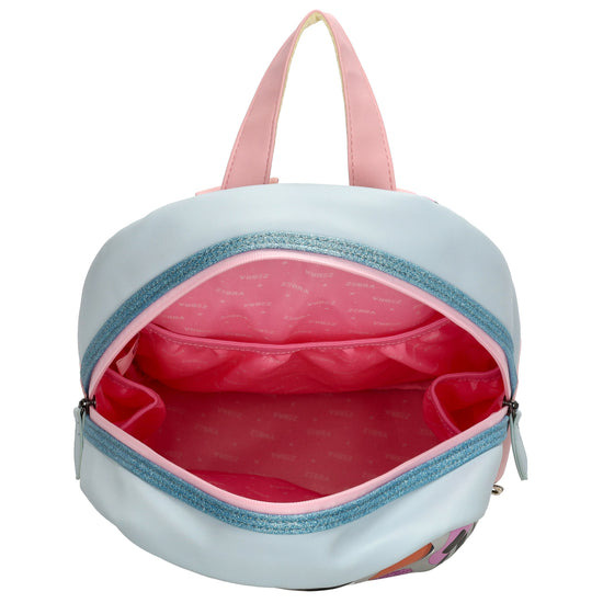 Kinderrucksack 25x35cm mit Candymotiv-Muster in Weiß - leder-accessoires.com
